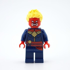 LEGO Marvel CAPTAIN MARVEL sh0226 Minifig Red Sash 76049 Avenjet Space Mission