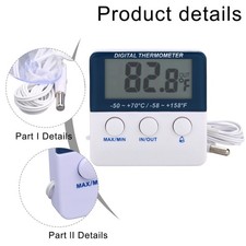Real time Temperature Monitoring Digital Fridge Thermometer with Alarm System