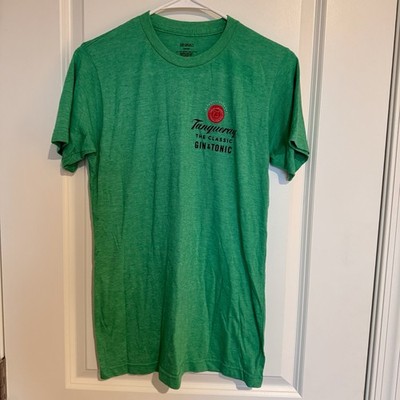 Tanqueray Gin & Tonic Promo T Shirt Mens Small Green Soft Cotton Blend Men s Sm