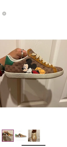Sneakers Gucci Disney Ace stampate mini GG rivestite in tela