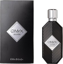 Onyx Silver by Khadlaj EDP 3.4 oz For Men
