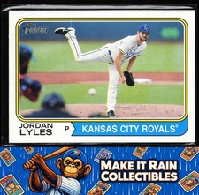 Jordan Lyles 2023 Topps Heritage #160 Kansas City Royals Baseball