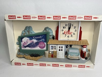 Vintage 1995 Coca Cola 3D Plastic Billboard & Service Gas Station