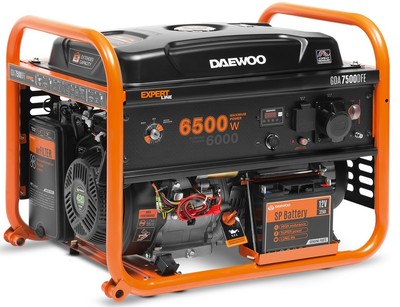 DAEWOO GDA 7500 DFE AGREGAT GENERATOR PRĄDOTWÓRCZY LPG / BENZYNA 1x16A, 1x32A MO