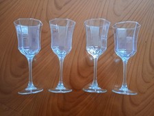 Arcoroc Octime Weingläser Gläser Luminarc 4x Stück Transparent Vintage 1980 6cm
