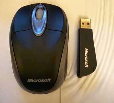 Used Working Microsoft Wireless Notebook Optical Mouse 3000