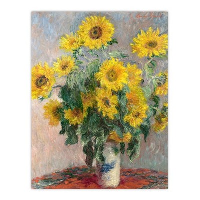 Blumenstrauß Claude Monet Vintage Wandbilddruck Poster