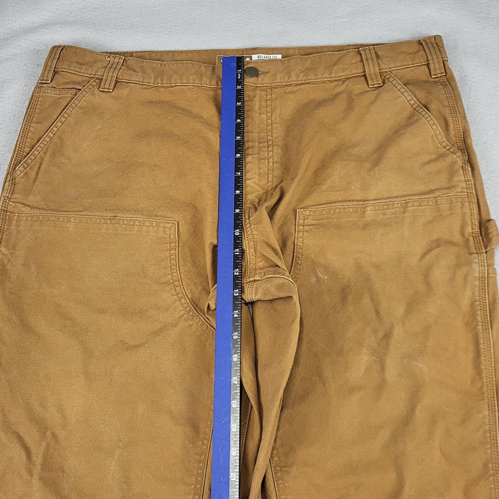 Carhartt Rugged Flex Pants Mens 42x32 Brown Duck Double Front Carpenter Work thumbnail 6