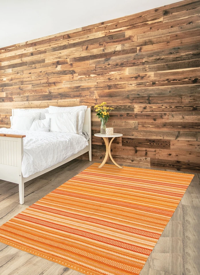 Vintage Hand Woven Traditional Kilim Rug 5'7" x 7'10" Oriental Wool Carpet - Image 2 of 4