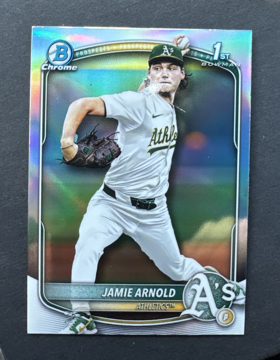 JAMIE ARNOLD 2025 BOWMAN CHROME DRAFT 1ST BASEBALL REFRACTOR B Q1339