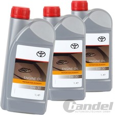 3x1 LITER ORIGINAL TOYOTA MOTOR&Ouml;L PREMIUM FUEL ECONOMY 5W30 ACEA C2 API SN
