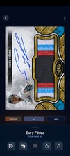 Topps Bunt 25 Tier One 25 - Eury Perez Signature Relic Iconic DIGITAL