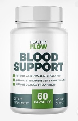 Healthy Flow Blood Support Formula -60 Capsules Exp 8/27 FREE FAST SHIPPING