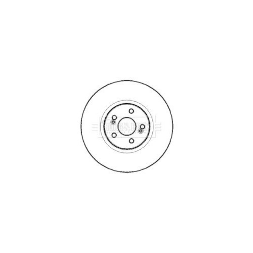 BORG & BECK Brake Disc BBD5764S