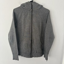 Lululemon Women s 8 Gray Full Zip Scuba Hoodie Flaws See Photos