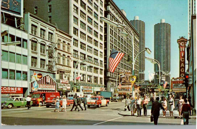 Chicago, Illinois - Shopping downtown on Randolph Street - in 1979