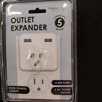 Outlet Expander, Connects Up To 5 Devices 