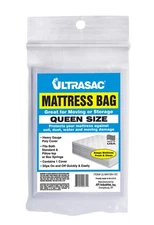 High Performance Queen Size Mattress 2.0 MIL eq Clear Cover Waterproof Bags - 