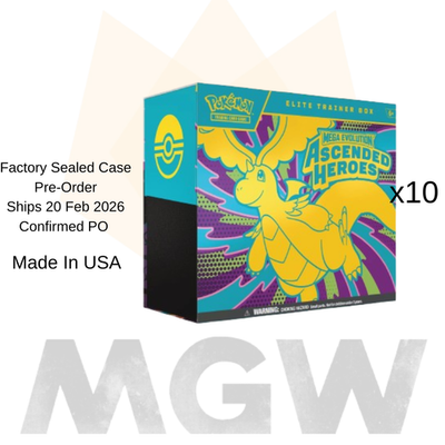 Pokemon TCG Ascended Heroes ME2.5 Elite Trainer Box Case of 10 ETB
