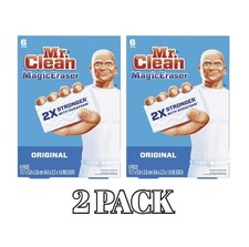 Mr. Clean Magic Eraser Original Cleaning Pads, 6 Count, All Purpose Cleaner 2 PK
