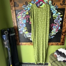 Oversized Maxi Kaftan, One Size, Green