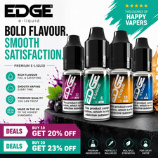 Edge E-liquid Vape Juice 10ml All Flavours & Strengths Eliquid Mix Match