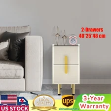 Narrow Bedside Table with Drawers, Bedside Table, Slim Bedside Table