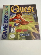 Quest Fantasy Challenge (Nintendo Game Boy Color, 1999) Tested COMPLETE CIB