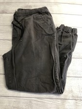 Urban Pipeline Pants Mens Large Gray Jogger Elastic Waist Cuffed Stretch Casual