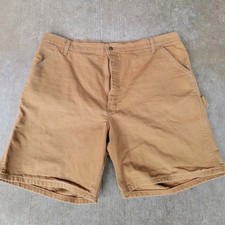 Vintage Carhartt WU1906 Carpenter Canvas Shorts Mens 42 Brown Made in USA