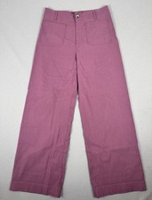 Maeve The Colette High-Rise Full Length Linen Blend Wide Leg Pants In Mauve-31