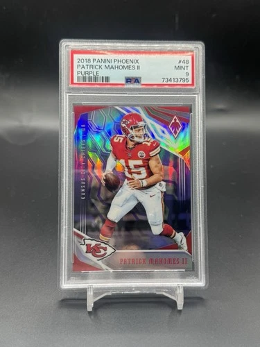 2018 Panini Phoenix Patrick Mahomes Purple /149 PSA 9