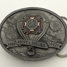 Siskiyou Above Beyond Belt Buckle 1996 Limited Edition Veterans