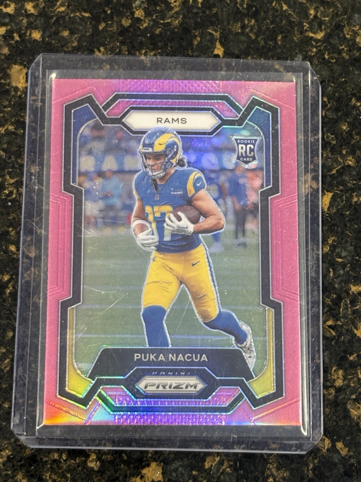 2023 Panini Prizm Pink Prizm Rookie Puka Nacua #357 Los Angeles Rams NFL