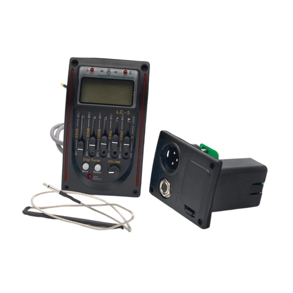 Ecualizador ecualizador piezoeléctrico piezoeléctrico 5 bandas repuestos pantalla LCD ecualizador Foto 2 de 2