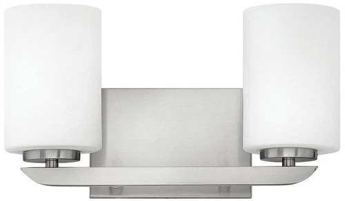 Hinkley Kyra 7 3/4" High Brushed Nickel Modern 2-Light Wall Sconce - Picture 2 of 6