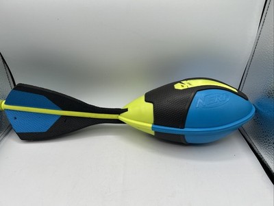 Hasbro Nerf Vortex Ultra Grip Whistling Football - Blue  Green Black - Flies Far