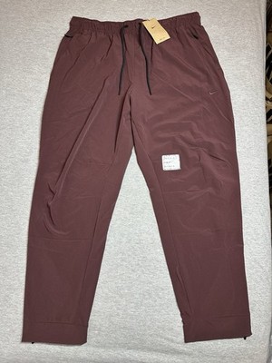 Nike Unlimited Dri-FIT Pants Burgundy Tapered Leg Versatile Joggers Men s XL NWT