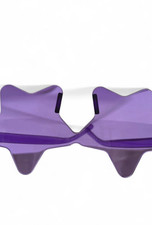 Purple Star Shaped Costume Glasses, Adult Unisex One Size, Halloween Theme
