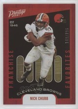2021 Panini Prestige Franchise Favorites Xtra Points Red /299 Nick Chubb #5 0nr3