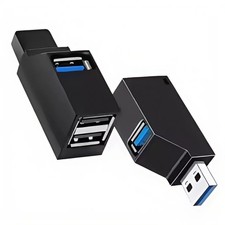 USB 3.0 Hub 3 Port High Speed 5Gbps USB Splitter Adapter PC Laptop Mac