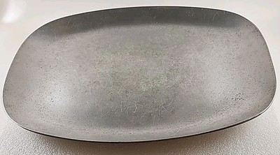 Vintage AC Fabricators Gardena Calif Lg Cast Aluminum Serve Steak Platter 1960s 