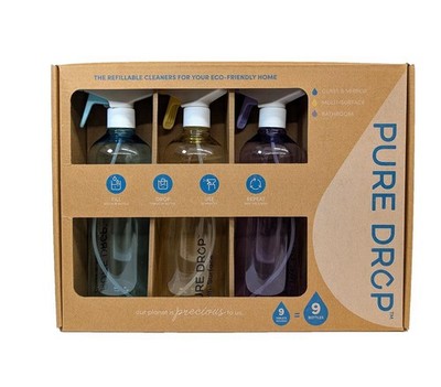 Reusable Spray Bottles with Non-toxic Cleaning Tablets- 9 Refills Included!