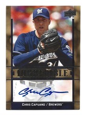 Chris Capuano AUTOGRAPH Milwaukee Brewers 2009 Upper Deck Inkredible AUTO Card