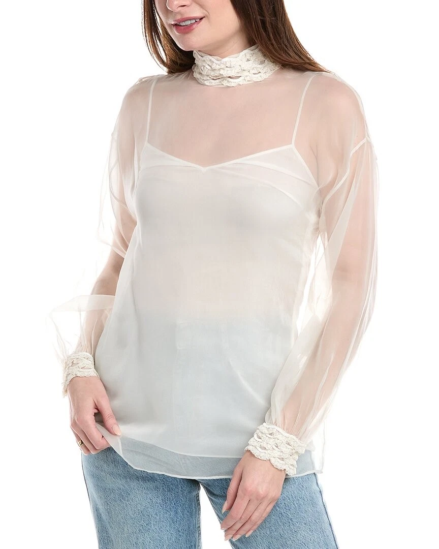 【VALENTINO】アイボリー シースルートップス Valentino Casual Tops for Women for sale | eBay