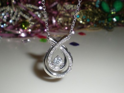 KAY Jeweler's Love's Embrace 14K White Gold 1/2ct Diamond Necklace   $1249  