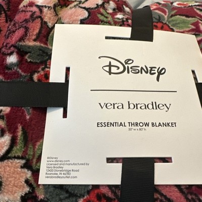 Vera Bradley x Disney Minnie Mouse & Daisy Hidden Hearts Essential Throw Blanket