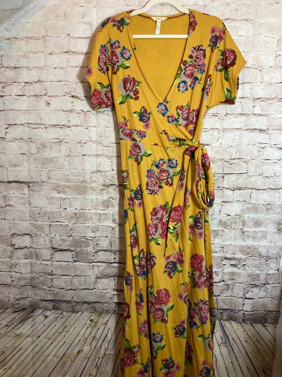 ruffle summer maxi dress Petal and Pup Women's Ciao Ruffles Maxi Satin Dress