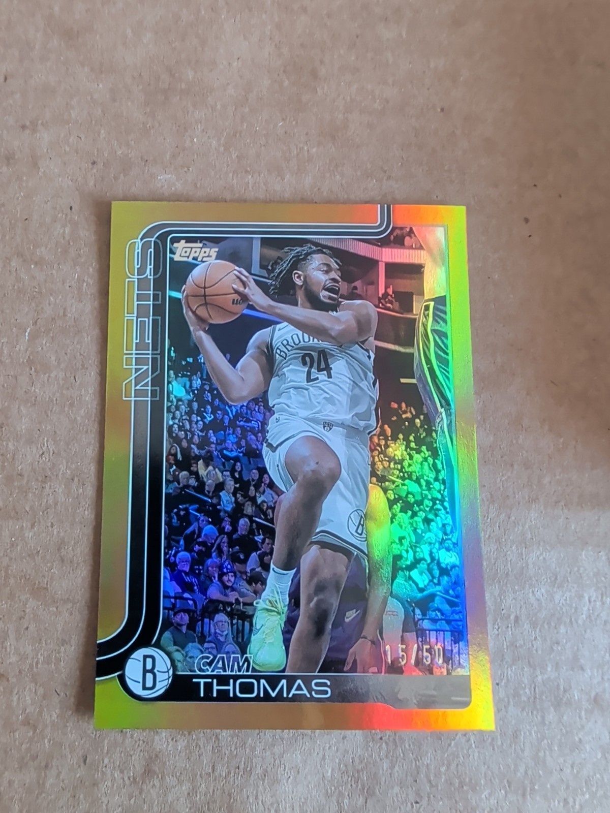 2025-26 Topps NBA Basketball Cam Thomas #11 Gold /50 Nets !!