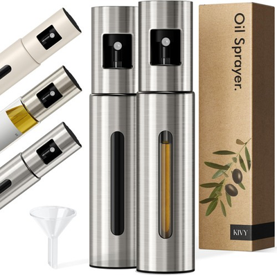 #ad KIVY Glass Oil Sprayer for Cooking– Precise Oil amp; Vinegar Spray Bottle Oil Mi... $42.58